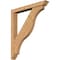 Ekena Millwork Funston Traditional Smooth Bracket w/ Offset Brace, Western Red Cedar, 5 1/2"W x 42"D x 48"H BKT0604X42X48FST01SWR - alternate 1